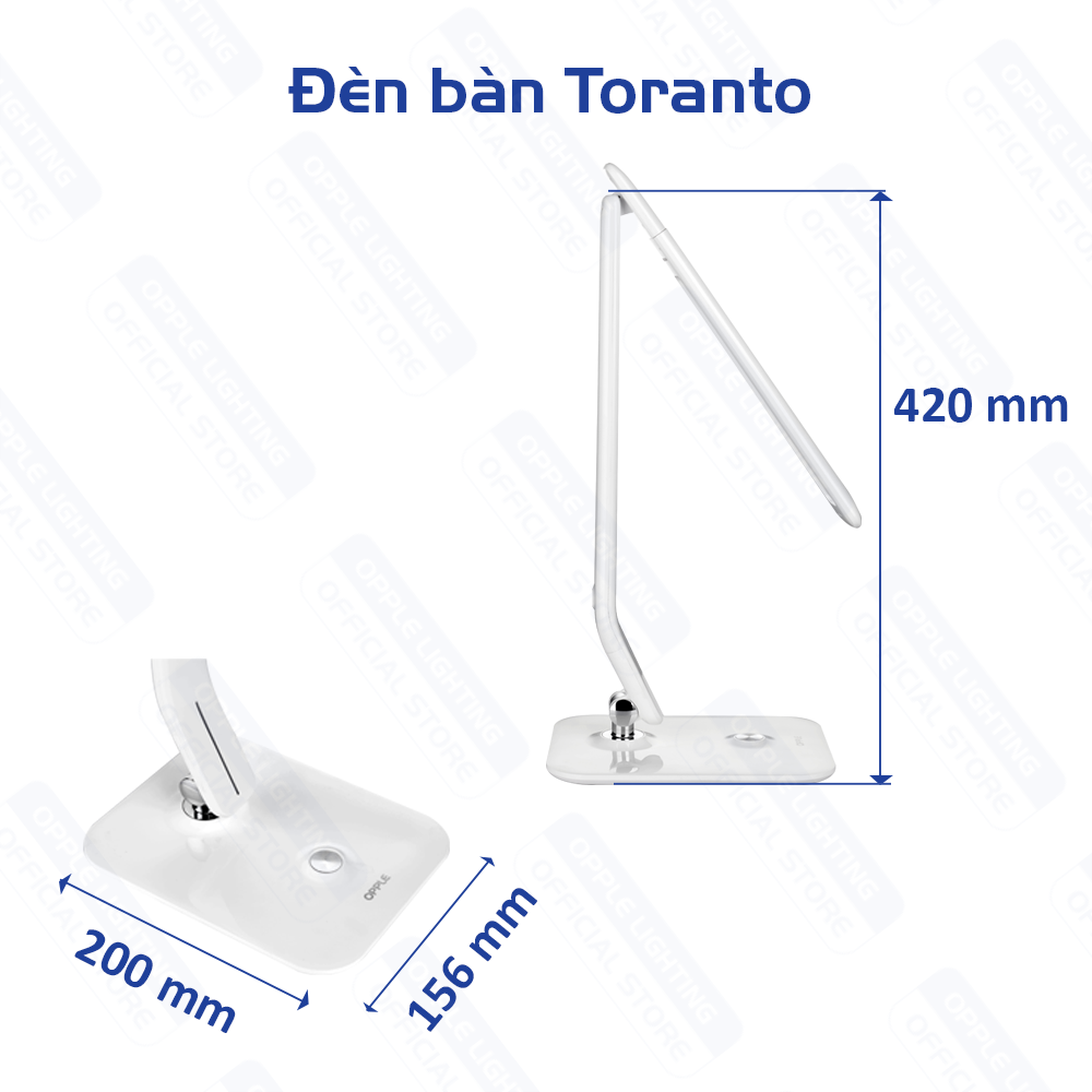 Đèn bàn OPPLE LED Toranto 7W Dim 4000K - Kiểu dáng hiện đại, chất lượng ánh sáng cao, điều chỉnh độ sáng tùy ý