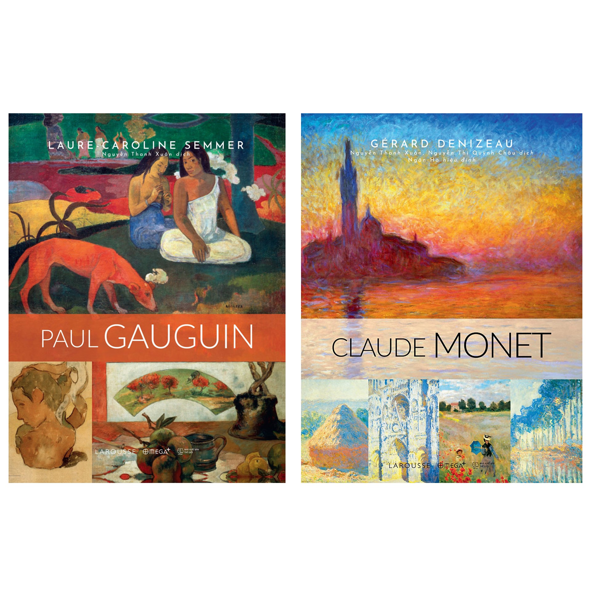 Combo Sách Về Hai Danh Họa Vĩ Đại : Claude Monet + Paul Gauguin