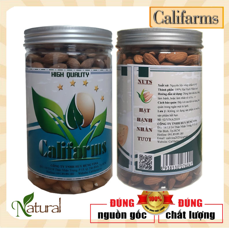 1kg Hạnh nhân Mỹ tự nhiên - Hạnh nhân sống