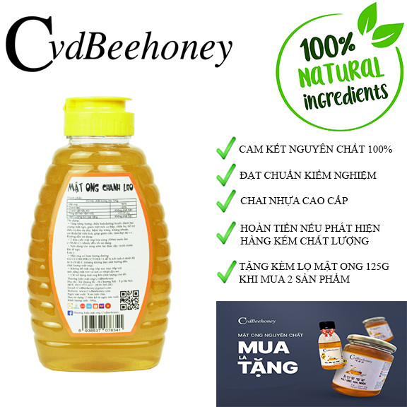 mật ong chanh leo 500g cvdbeehoney - passion fruit honey 2