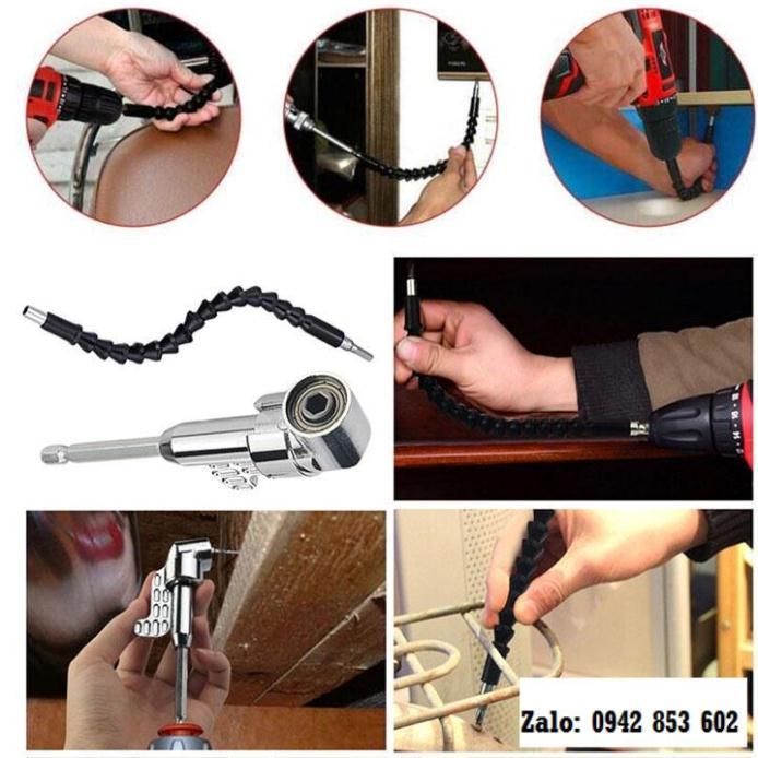 Đầu chuyển hướng bắt vít máy khoan, dây nối dài mũi khoan tiện lợi