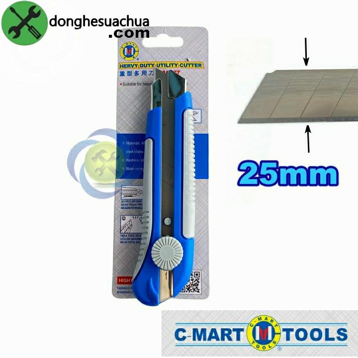 Dao rọc giấy C-Mart A0007 sử dụng luõi lớn 127x25x0.7mm