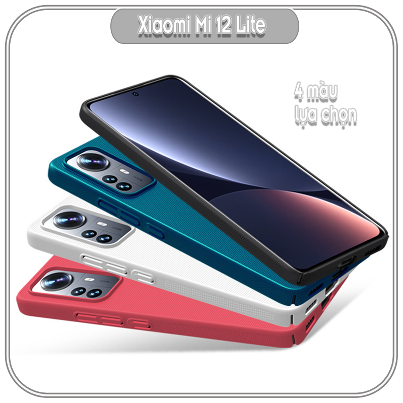 Ốp lưng cho Xiaomi 12 Lite 5G - NE Frosted Shield nhựa PC cứng Nillkin , Vân nhám , chống vân tay - Hàng nhập khẩu