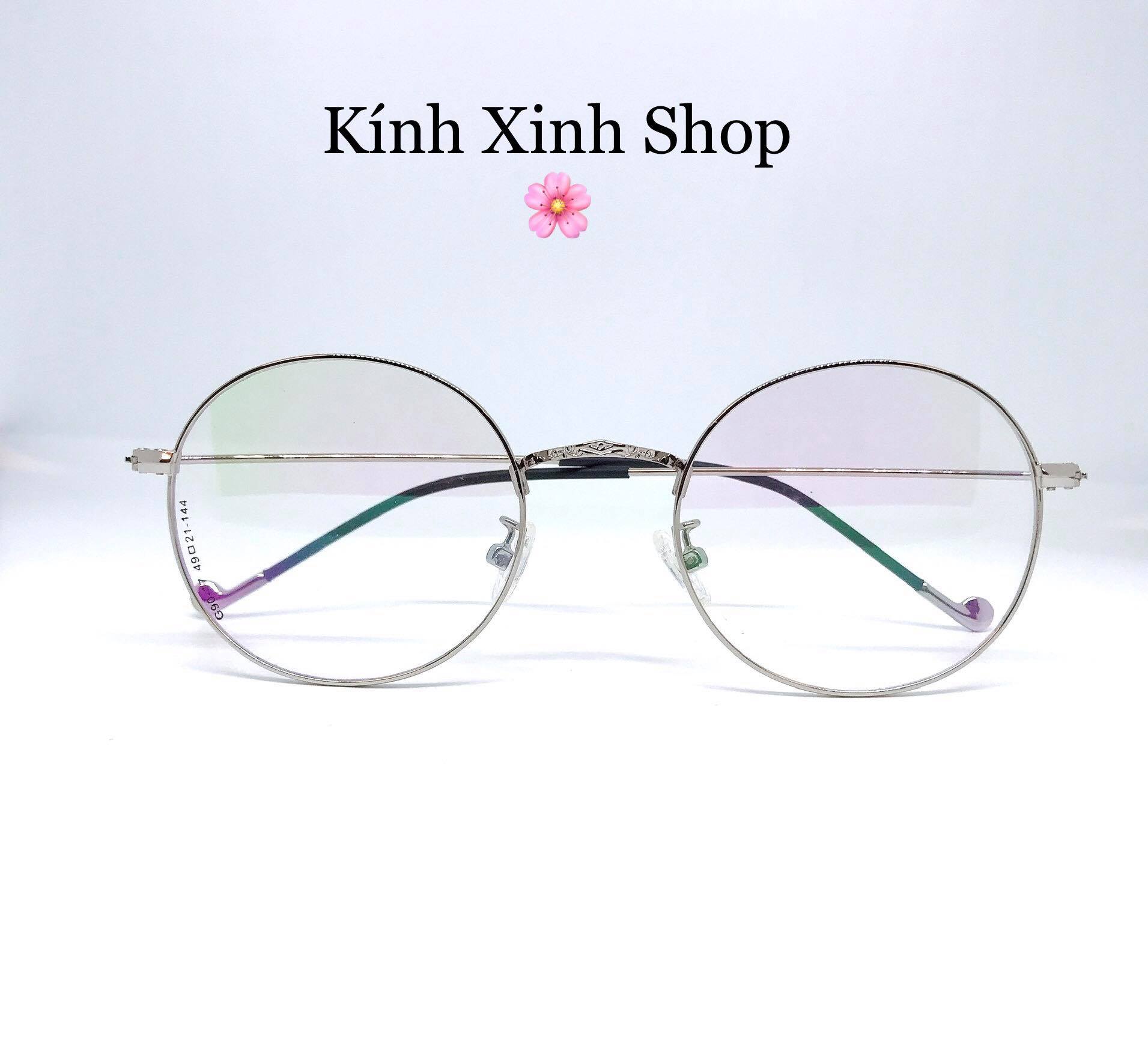 Kính Mắt tròn nhỏ gọng kim loại tăm mảnh Hàn Quốc (Nhiều Màu)