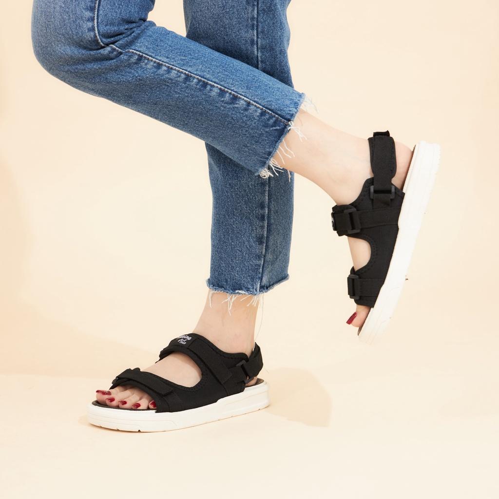 Giày MWC 2933 - Giày Sandal Nữ Quai Ngang Đế Bằng Kiểu Dáng Streetwear Năng Động Thời Trang