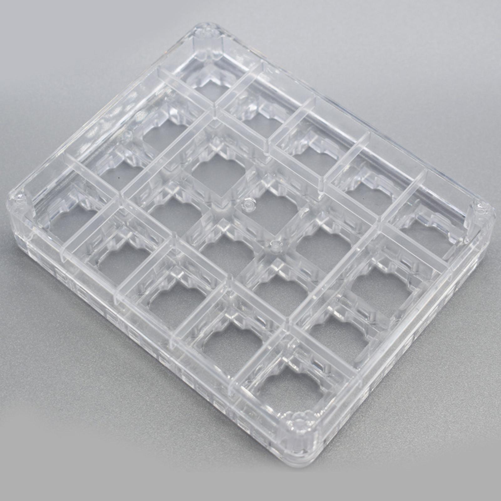 Transparent Switches Tester Base Acrylic Storage Board, for Mechanical Keyboard, DIY Tool Accessories Non-slip Fillet Design No Burr