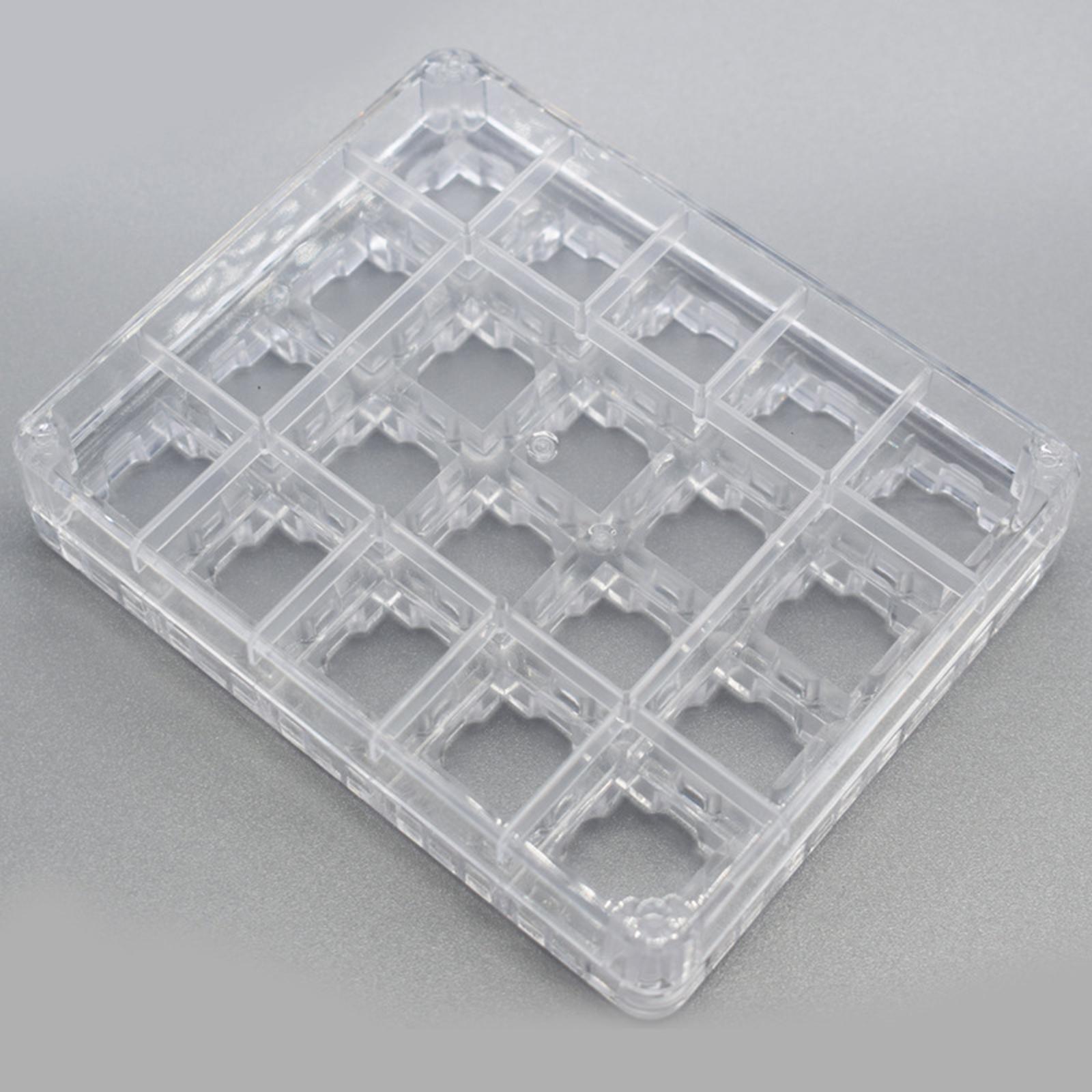 Transparent Button Tester Base Acrylic Storage for Keyboard