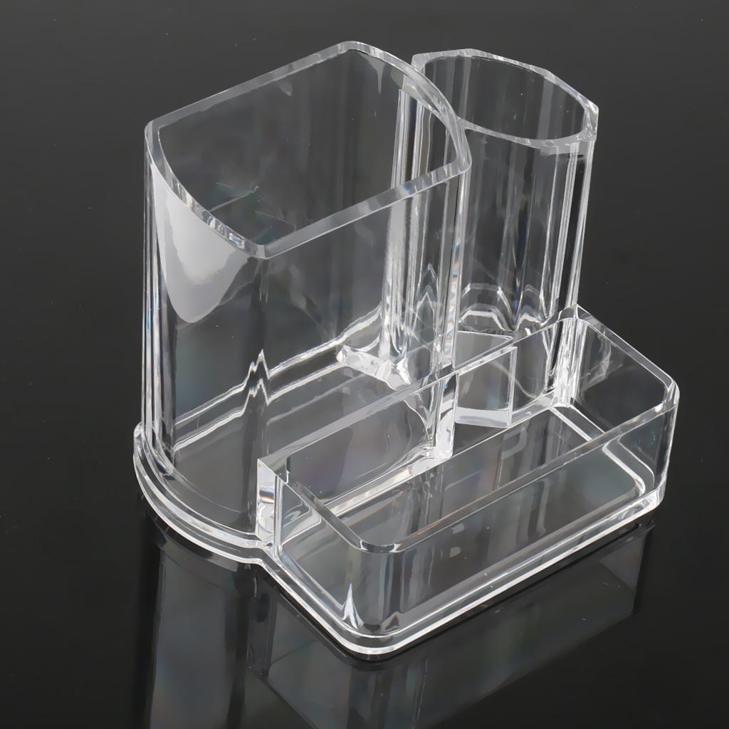 Transparent Acrylic Makeup Brush Lipstick Holder Box Jewelry Organizer Case