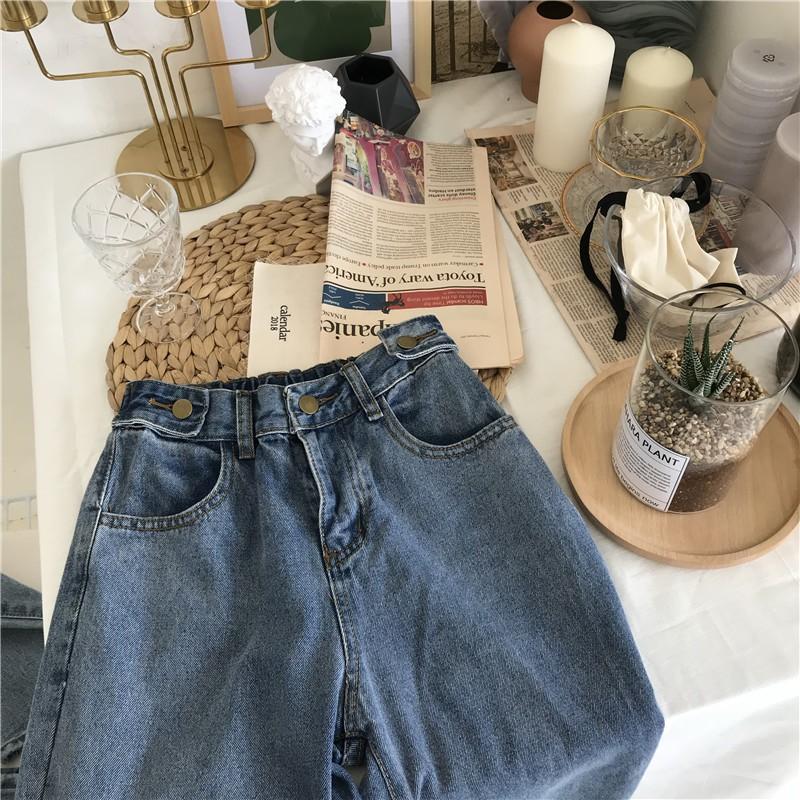 Quần baggy jeans lưng thun