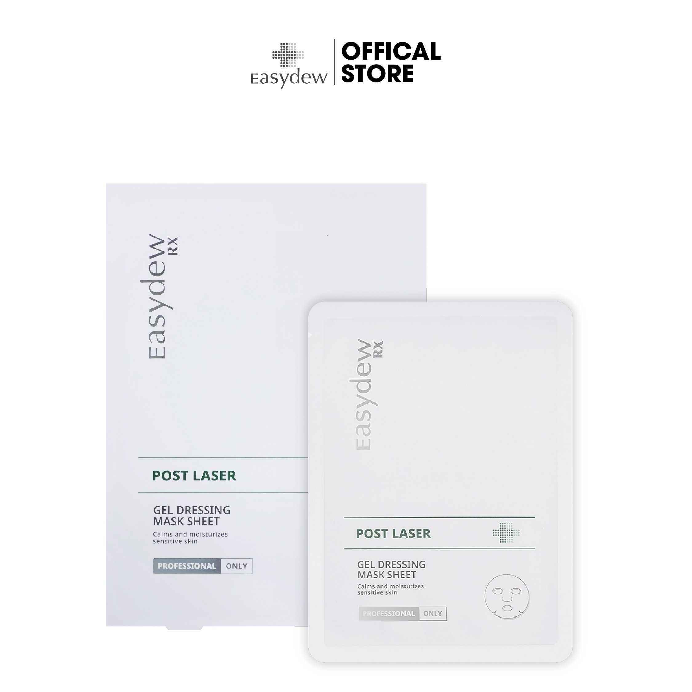 Mặt Nạ Phục Hồi, Giảm Kích Ứng Easydew Rx Post Laser Gel Dessing Mask Sheet (Hộp 5 cái)