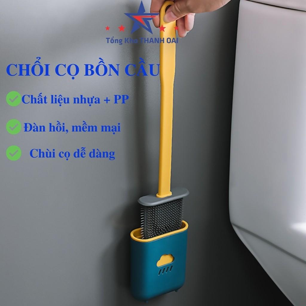 Chổi cọ nhà vệ sinh bồn cầu toilet silicon thông minh - cây cọ bồn cầu chà nhà tắm tiện dụng