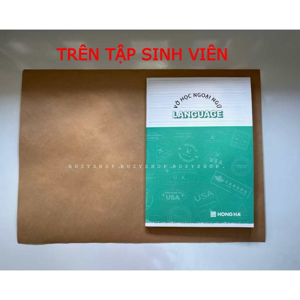 (xấp 20-30 tờ) Giấy kraft bao tập, làm thủ công (không hoa văn) [39 cm x 27,25 cm