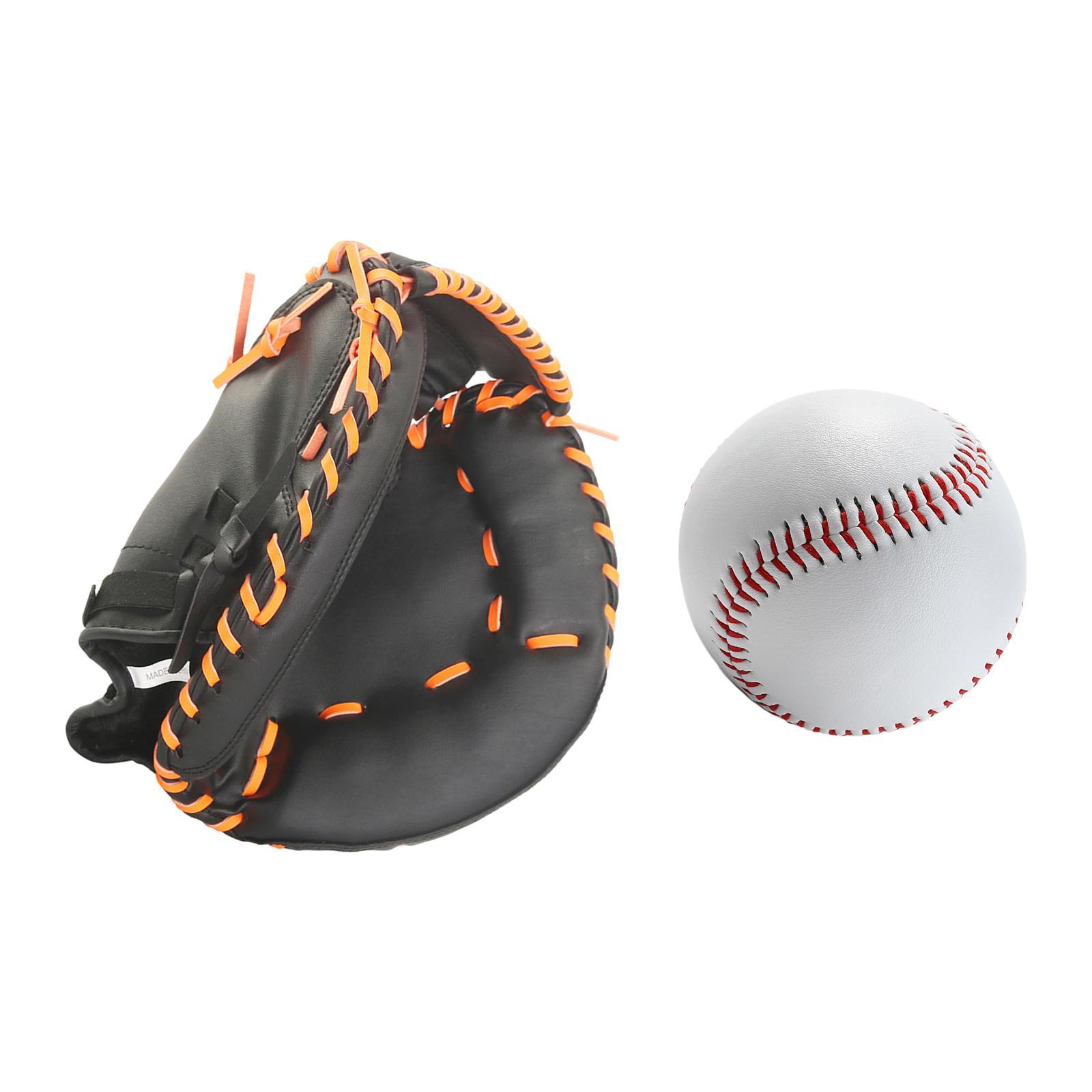Baseball Catcher Glove Infield Gloves Durable Baseball Mitts Baseball Softball Glove Sports Batting Gloves for Unisex Match Exercise Practice