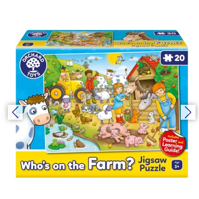 Bộ xếp hình Who's On The Farm? - Orchard Toys giúp trẻ phát triển kiến thức và kỹ năng quan sát