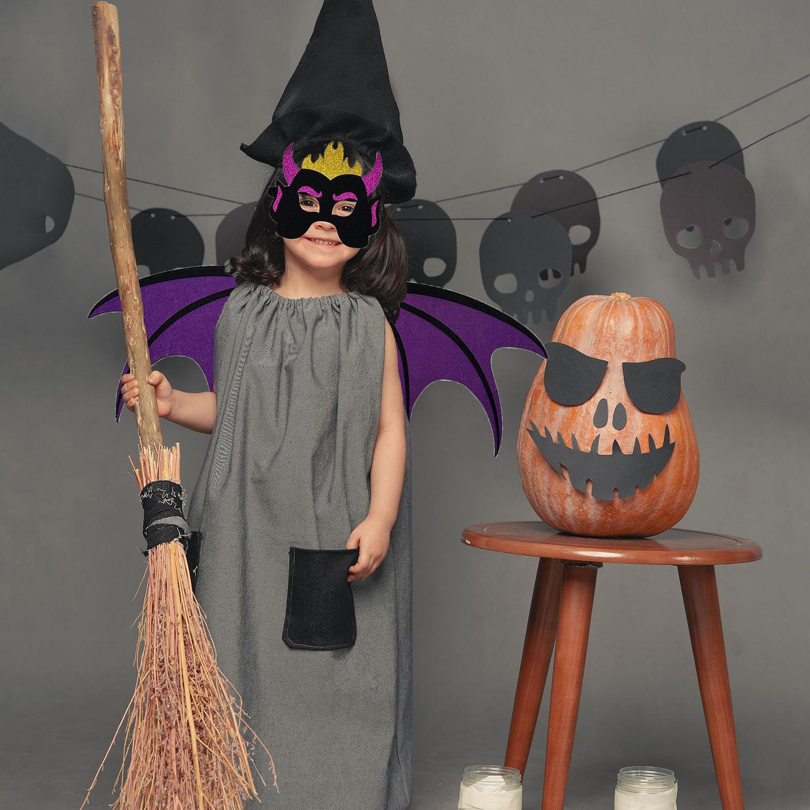 Kids Devil Costume Wing of Devil and Pretend Play Props Role Playing Costume Devil Costume Accessories for Stage Performance Cosplay Teens
