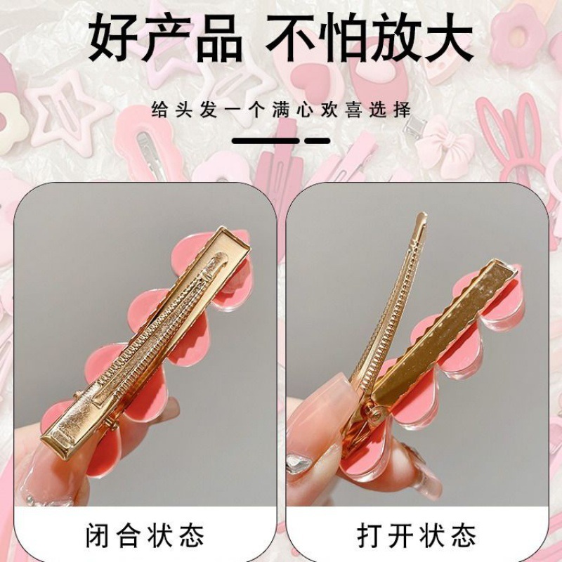 Sét 19 món cặp tóc hồng nhiều mẫu đa dạng cho bạn gái