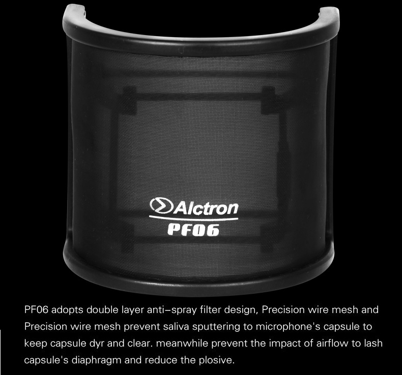 ROGTZ - Pop Filter Alctron PF06 - Lọc Âm Hiệu Quả, Bảo Vệ Micro Chuyên Nghiệp Lưới Kim Loại Cao Cấp Lọc Âm 99% Loại Bỏ Nhiễu Âm Tiếng Ồn Tiếng Vọng Bảo Vệ Micro Bụi Bẩn Công Trùng Hơi Nước Tương Thích Mọi Loại Micro Sang Trọng Dễ Lắp Đặt - Hàng Chính Hãng
