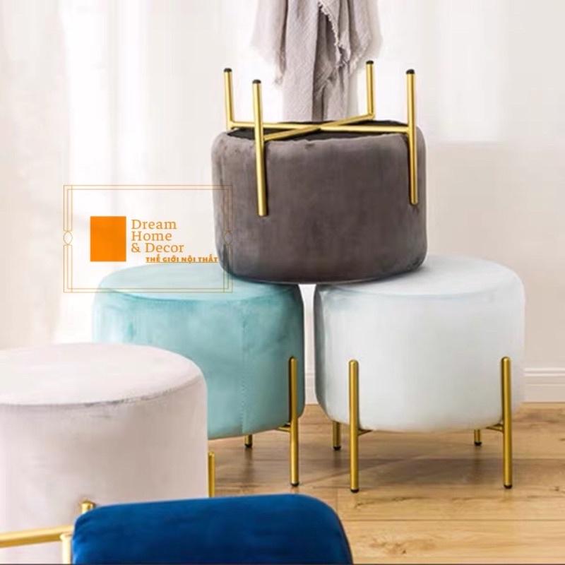Đôn ghế trang điểm, phòng khách , chụp mẫu , decor siêu xinh