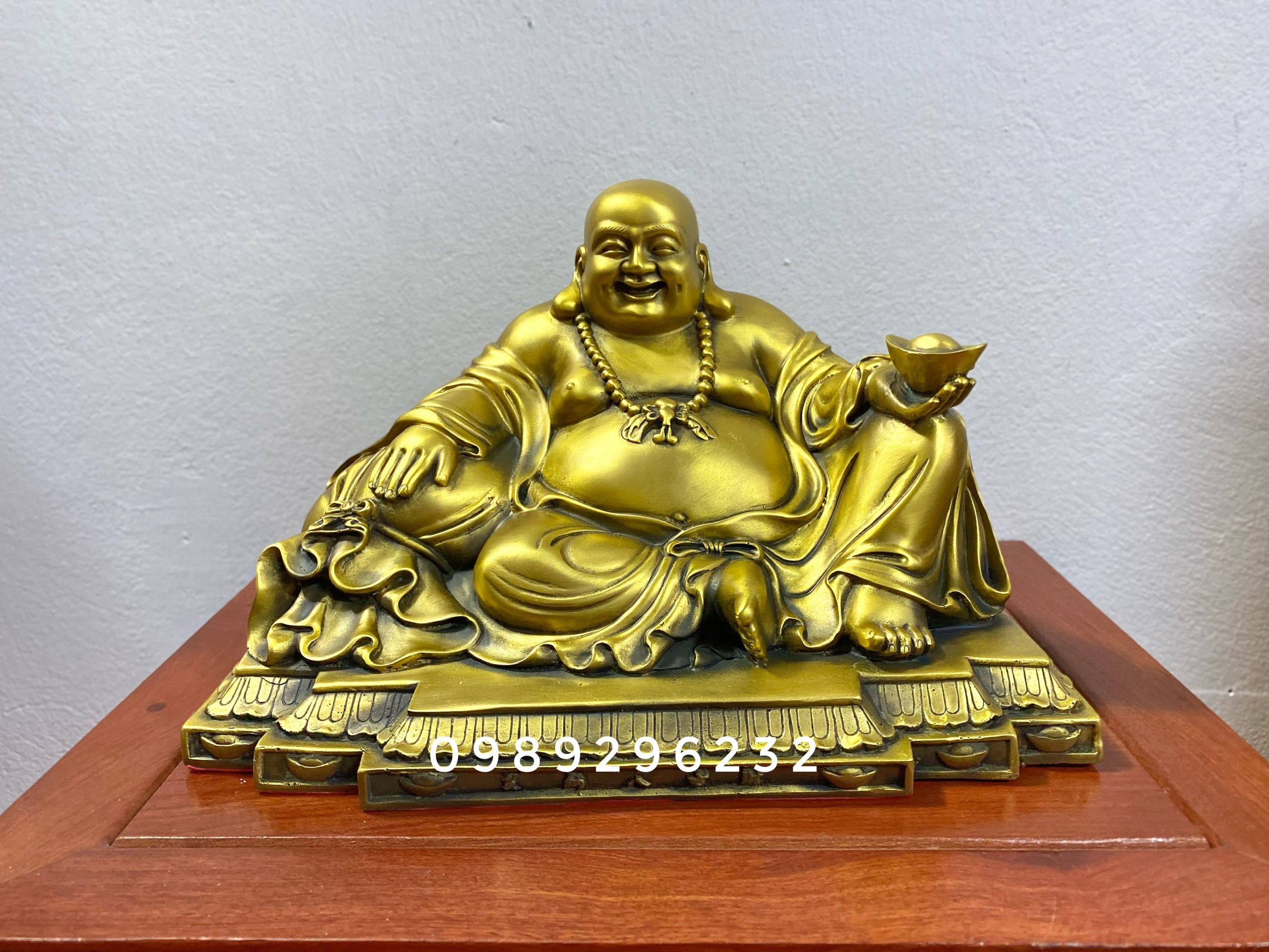 Tượng Ông Thần Tài Di Lặc bằng đồng vàng