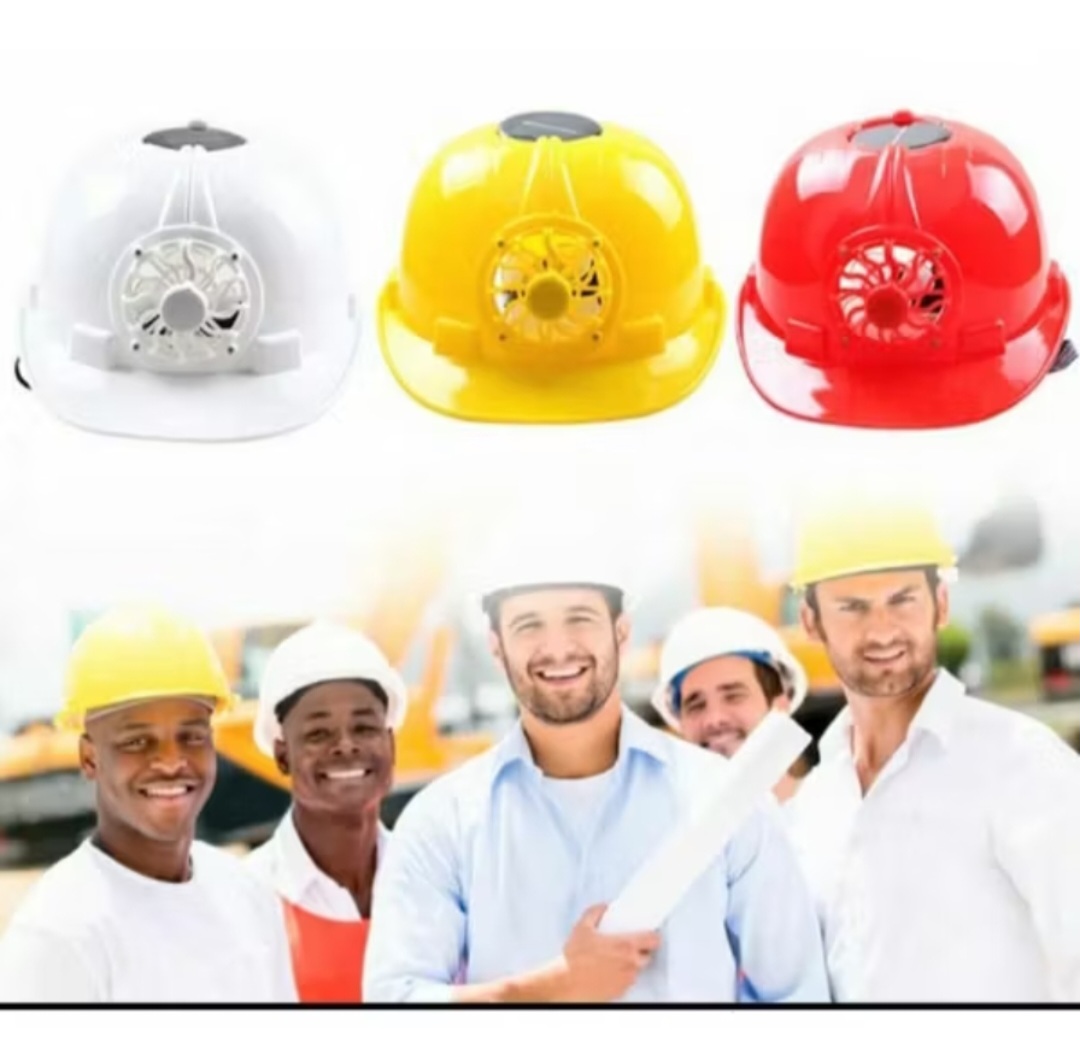 1 MŨ BẢO HỘ LAO ĐỘNG ĐỘI ĐẦU CÓ QUẠT GIÓ LÀM MÁT TRỰC TIẾP NĂNG LƯỢNG MẶT TRỜI AN TOÀN