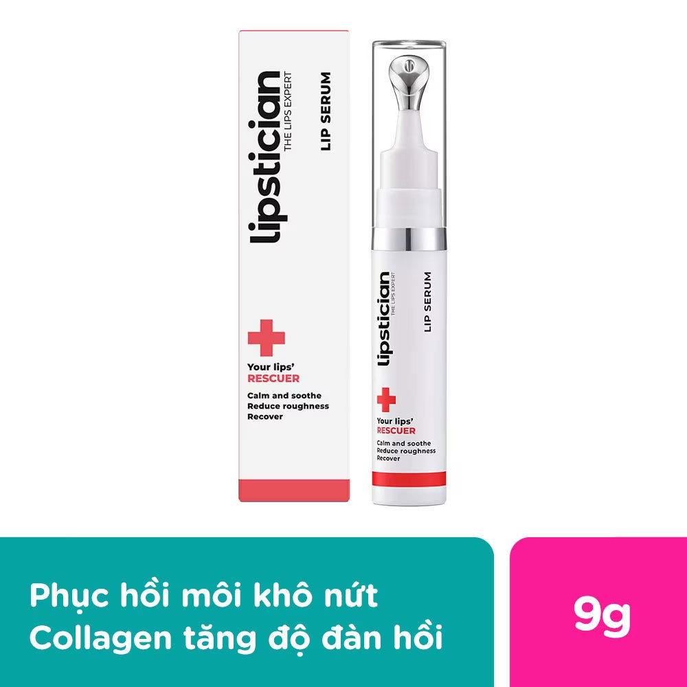 Serum Dưỡng Môi Lipstician Lip Serum Rescuer Tăng Độ Đàn Hồi &amp; Mịn Màng 9g