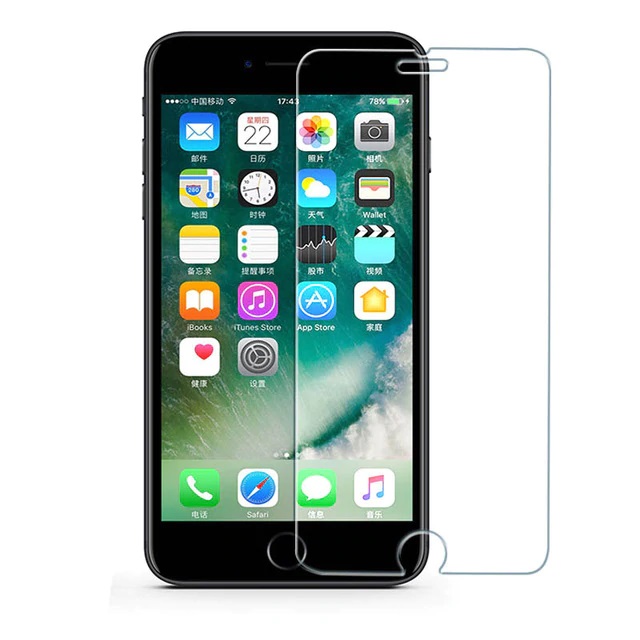 Miếng dán kính cường lực cho iPhone 6 / 6s hiệu Mercury H+ Pro Cạnh Vát 2.5D kính thủy tinh ACC - Hàng Chính Hãng