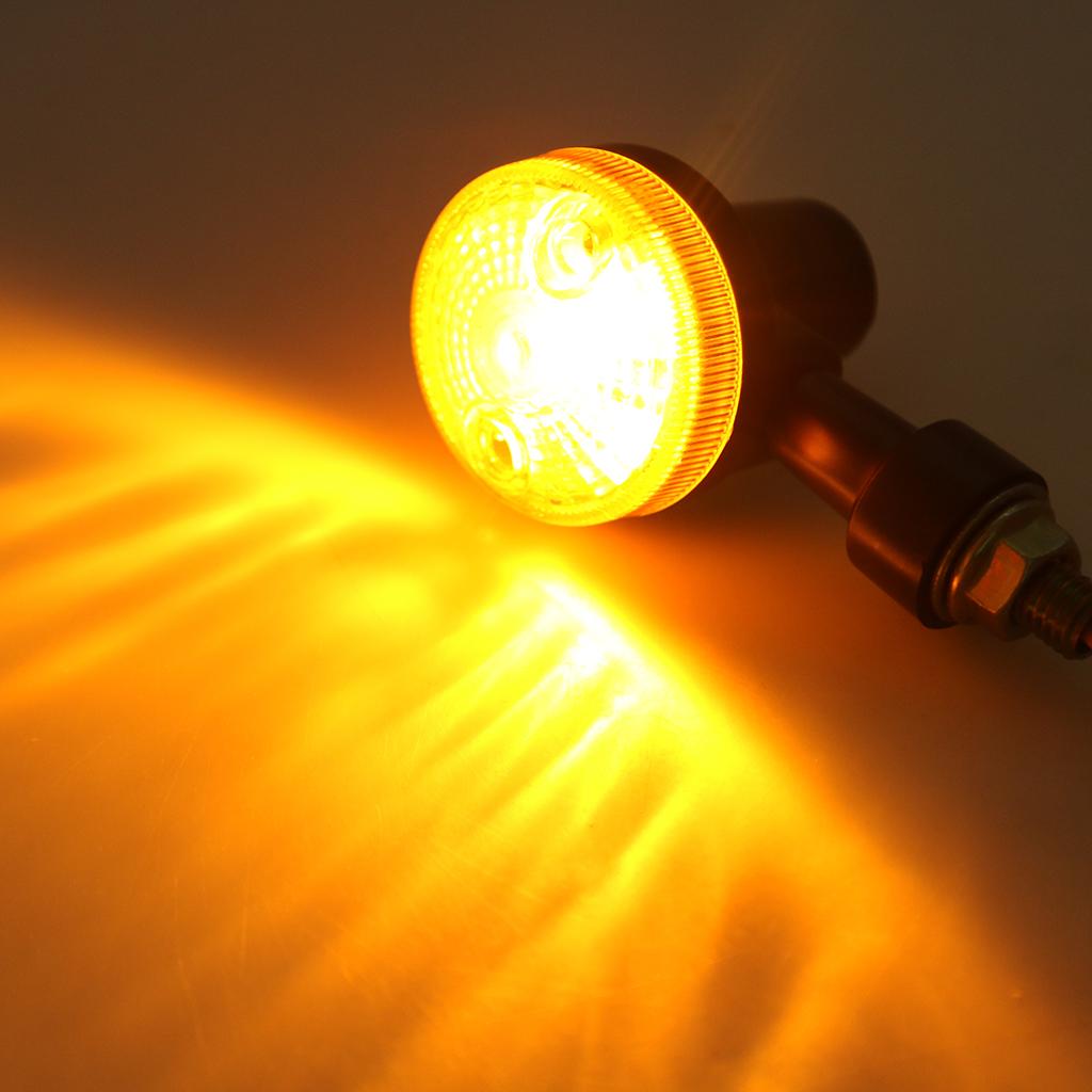 Motorcycle Turn Signal Lights Blinker Indicator Light for Cruiser Bobber Chopper