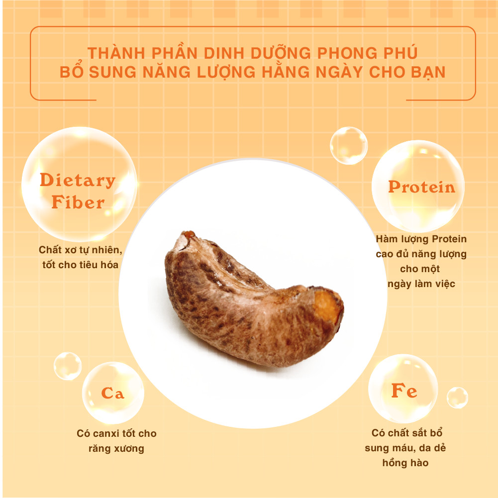 Hạt Điều Không Muối 1kg Dan D Pak