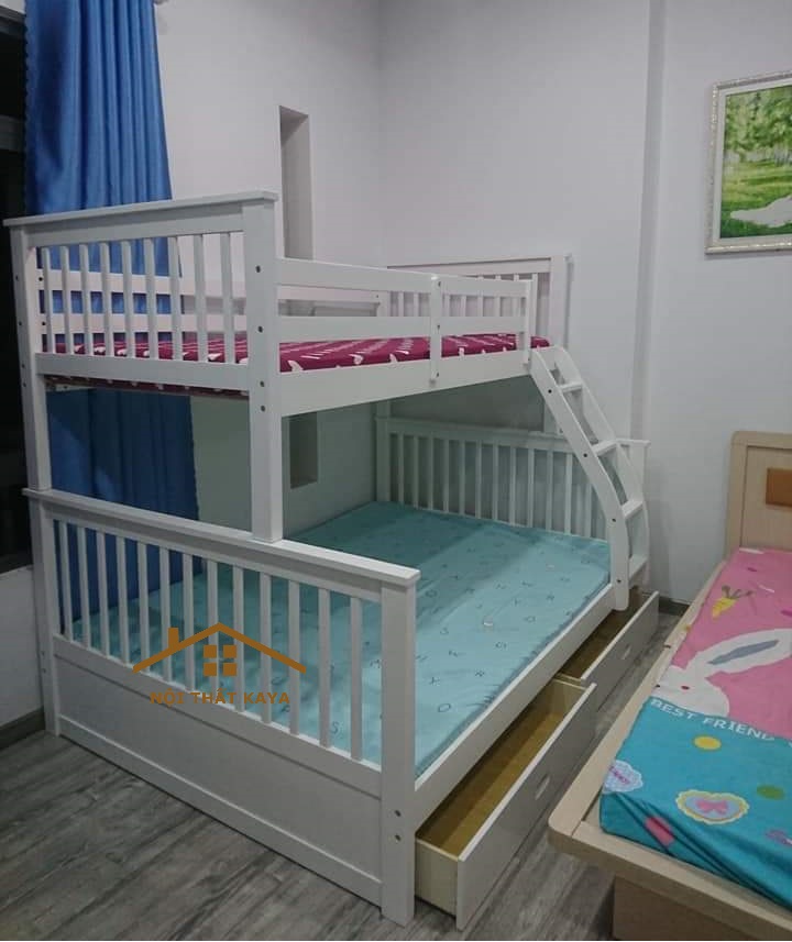Giường 2 Tầng Xuất Khẩu GT228 – Nâu