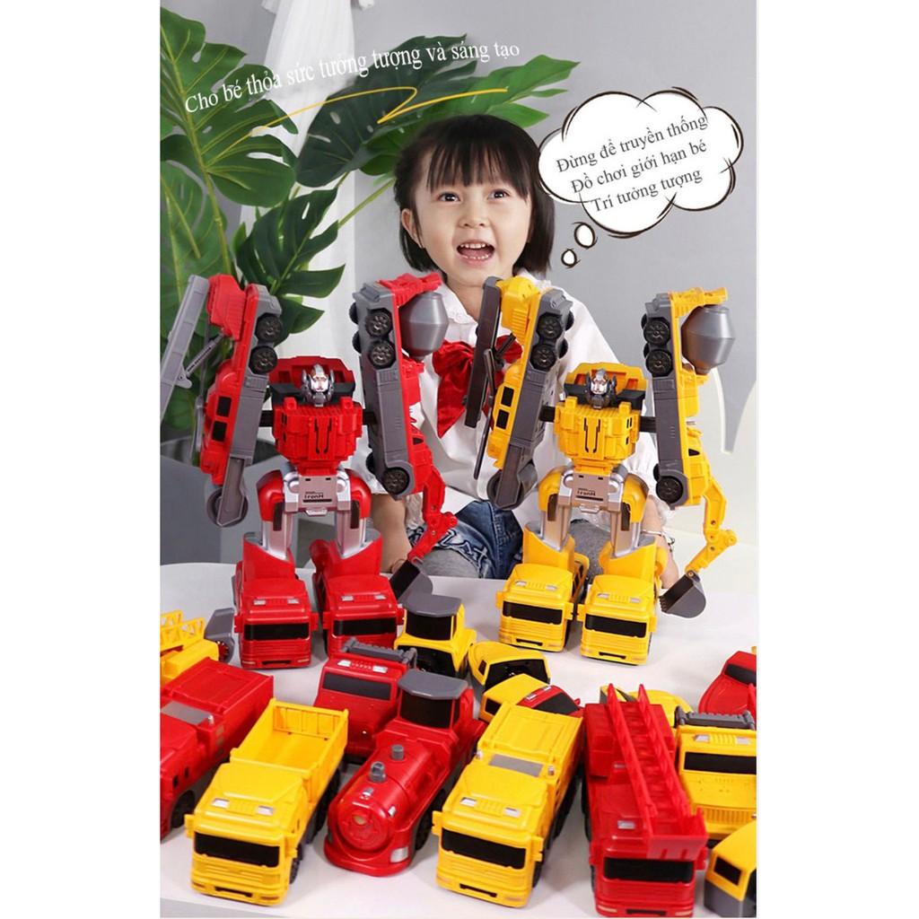 Đồ chơi 7 ô tô ghép City Engineering Magnetic - 7-car toy