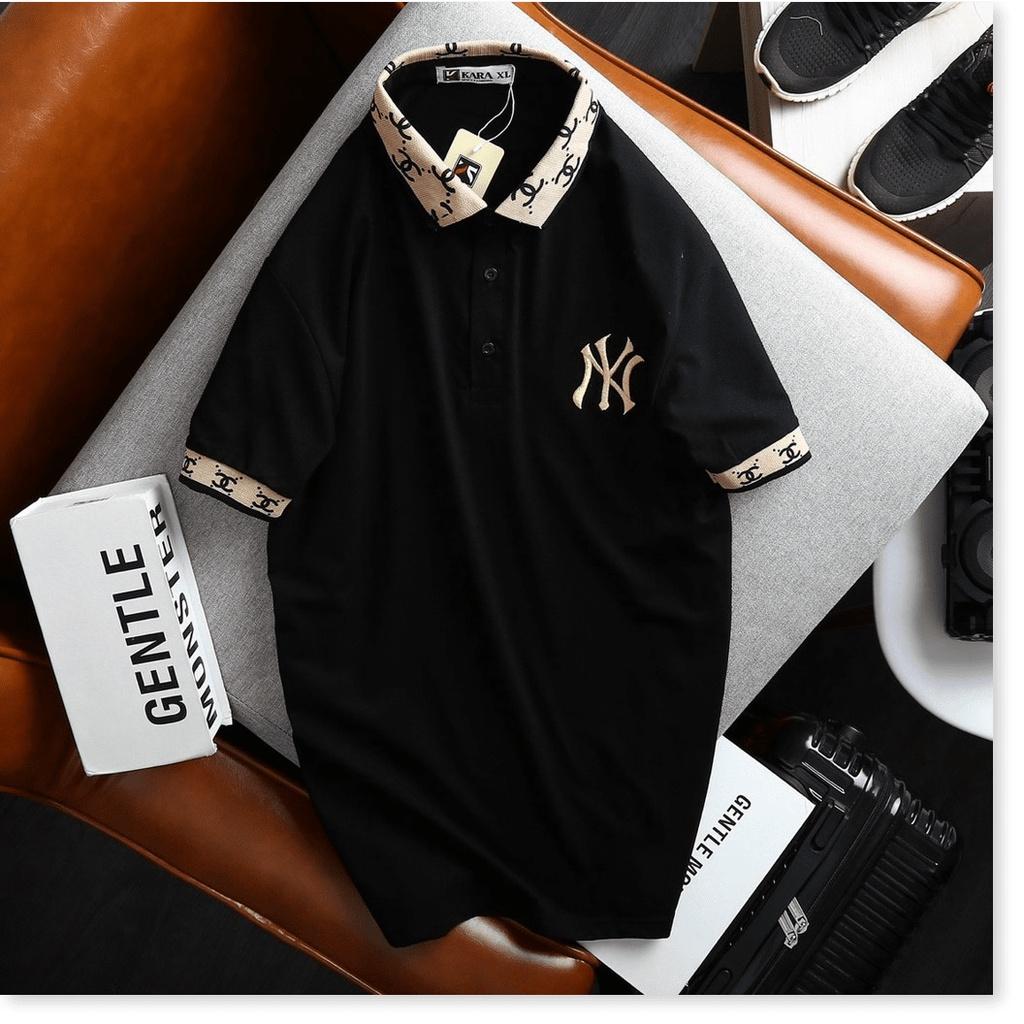 ÁO THUN NAM CỔ BẺ CỰC ĐẸP , HỌA TIẾT THÊU SIÊU CHẤT KME FASHION