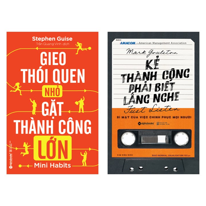Combo Sách Về Kỹ Năng Giúp Bạn Thành Công: Kẻ Thành Công Phải Biết Lắng Nghe + Gieo Thói Quen Nhỏ Gặt Hái Thành Công Lớn