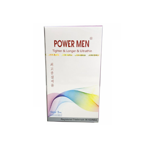 Bao Cao Su Size Nhỏ 49mm - Kéo Dài Thời Gian - Power Men Tighter Longer Ultrathin - 12s