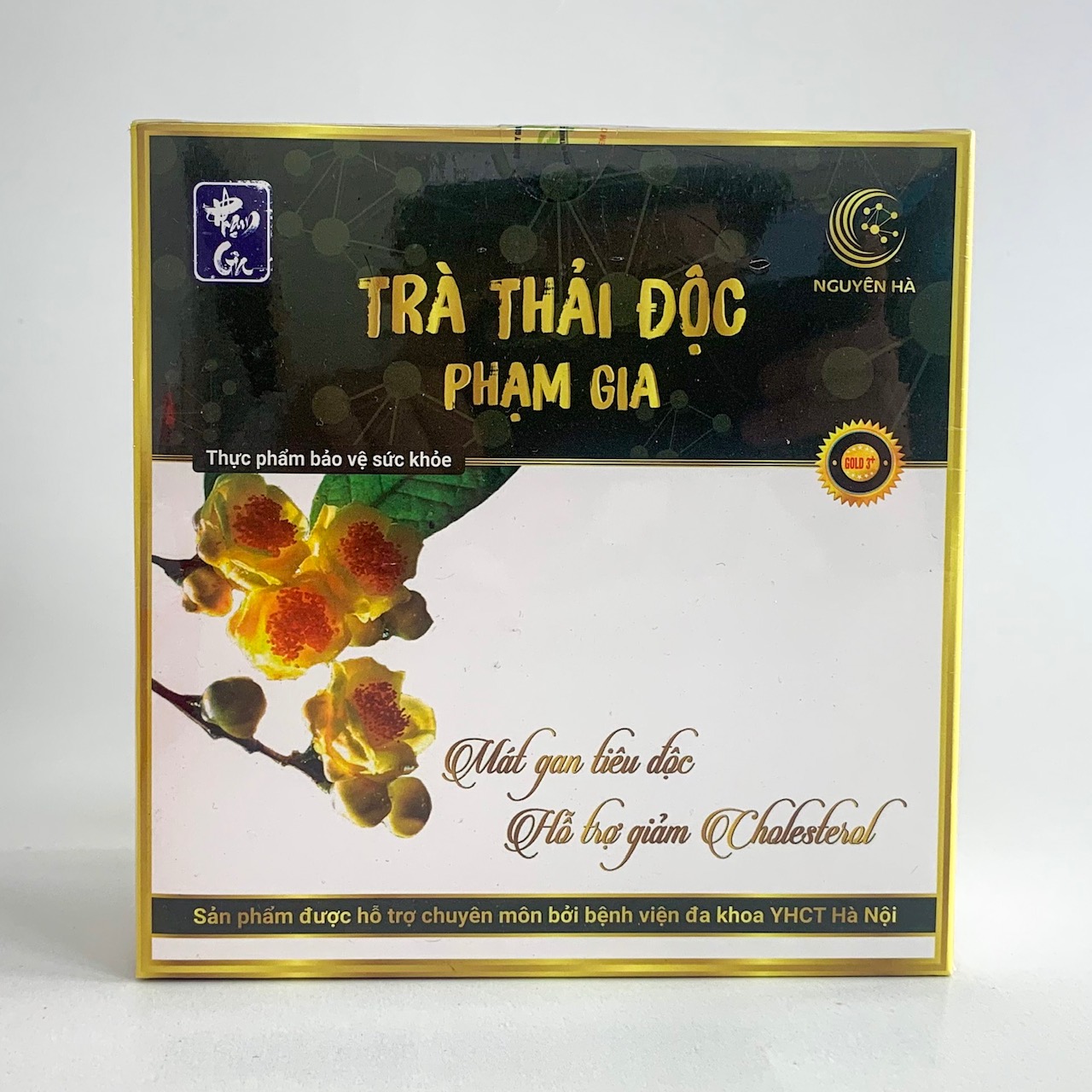 Combo Hà thủ ô đỏ Phạm Gia Gold 3+ Hộp 554G và Trà thải độc Phạm Gia hộp 40 gói - Tặng Kèm Mặt Nạ MOI