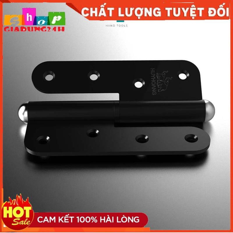 Bản lề cối inox Huy hoàng sơn đen 01, 04 cửa chính