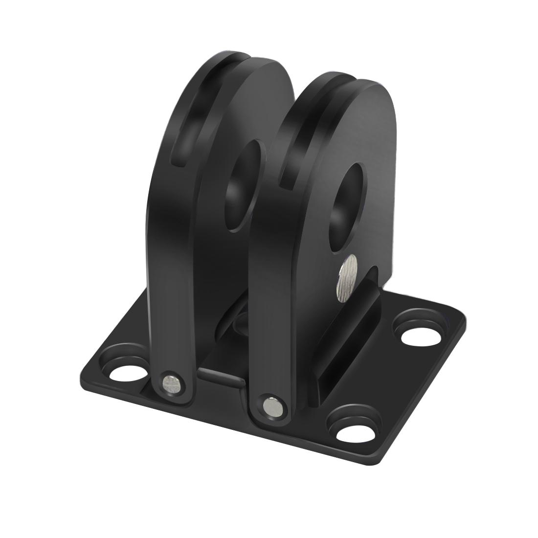 Falling Finger Chân máy Mount Mount Bộ điều hợp kép 1/4 Thread Mount Base cho GoPro12 11 Black Mini Camera Cage Chân máy Bộ điều hợp đơn sắc: kim loại và nhôm