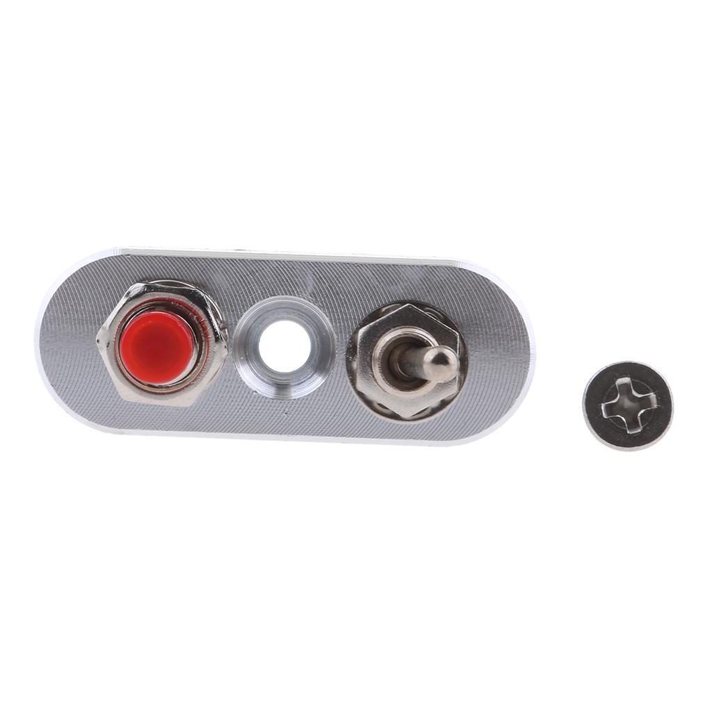 2pcs Mini Aluminum Motorcycle Handlebar Stop Start Dual Switch Button 12V