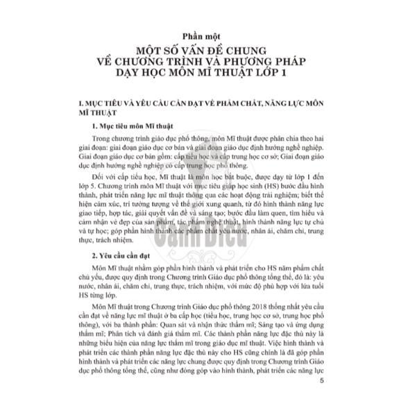 SGV Mĩ Thuật Lớp 1 Cánh Diều Dành Cho Giáo Viên