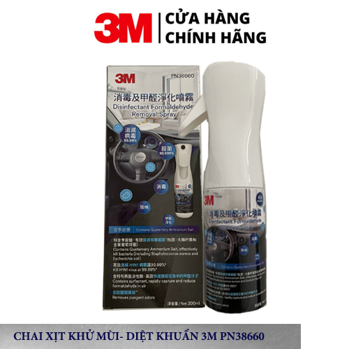 Chai xịt khử mùi - diệt khuẩn 3M Air Freshener Spray 38660 200ml