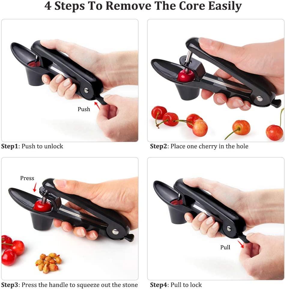 2 chiếc máy ép trái cây đa chức năng Olive và Cherry Corer