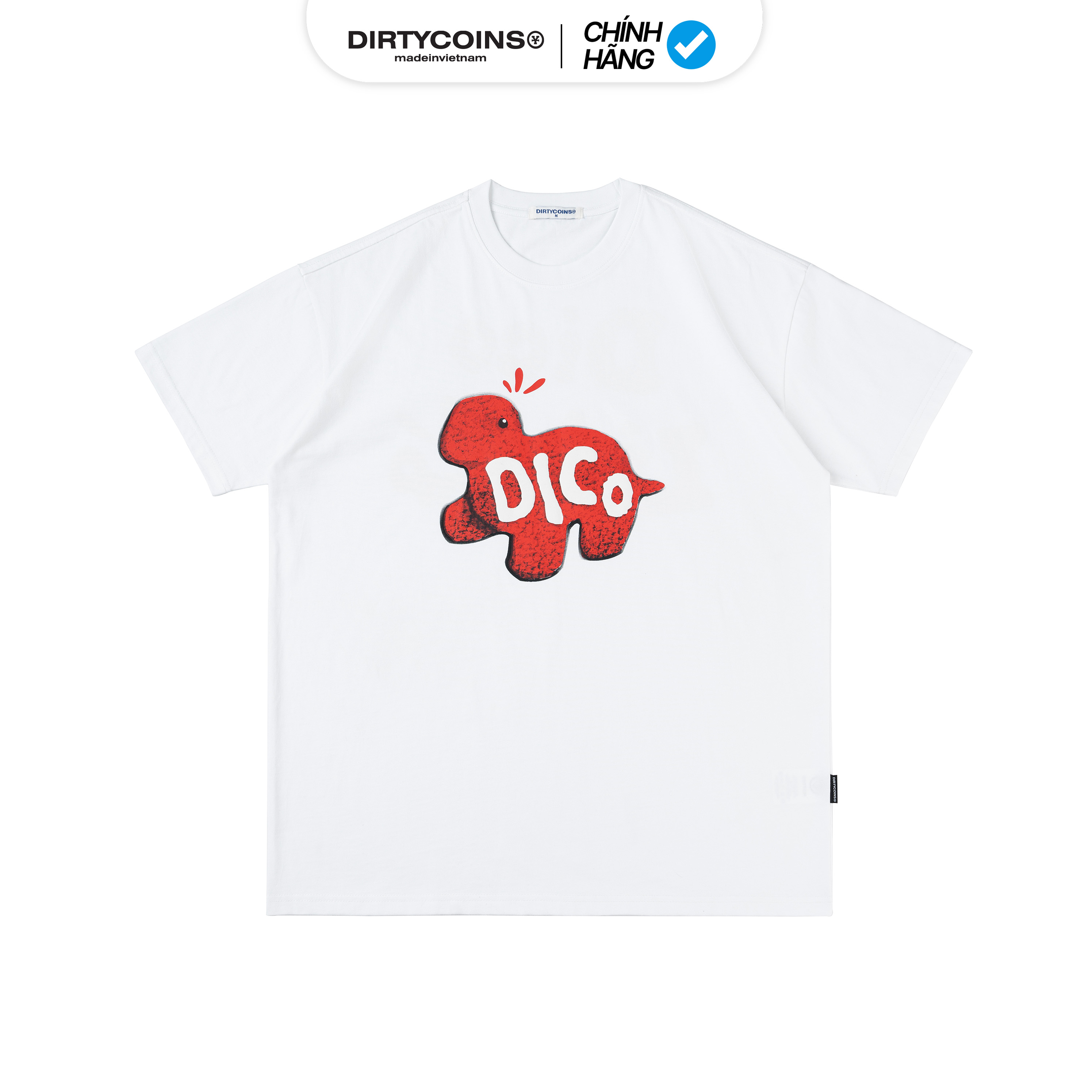 Áo Thun DirtyCoins Dico Lil Dino Red T-shirt - White