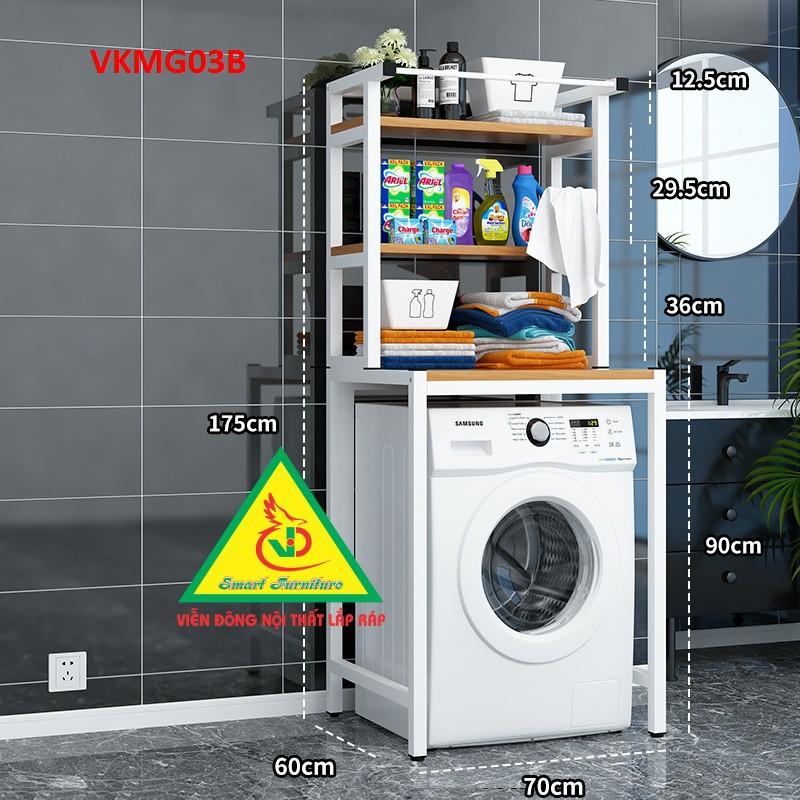 Kệ máy giặt 3 tầng VKMG03B - Nội thất lắp ráp Viendong Adv