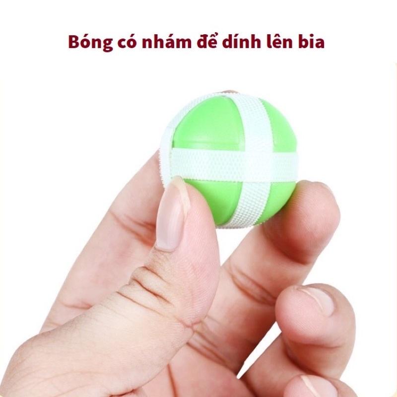 Phi tiêu bóng dính cho bé, bảng ném bóng gai tính điểm hình động vật đáng yêu