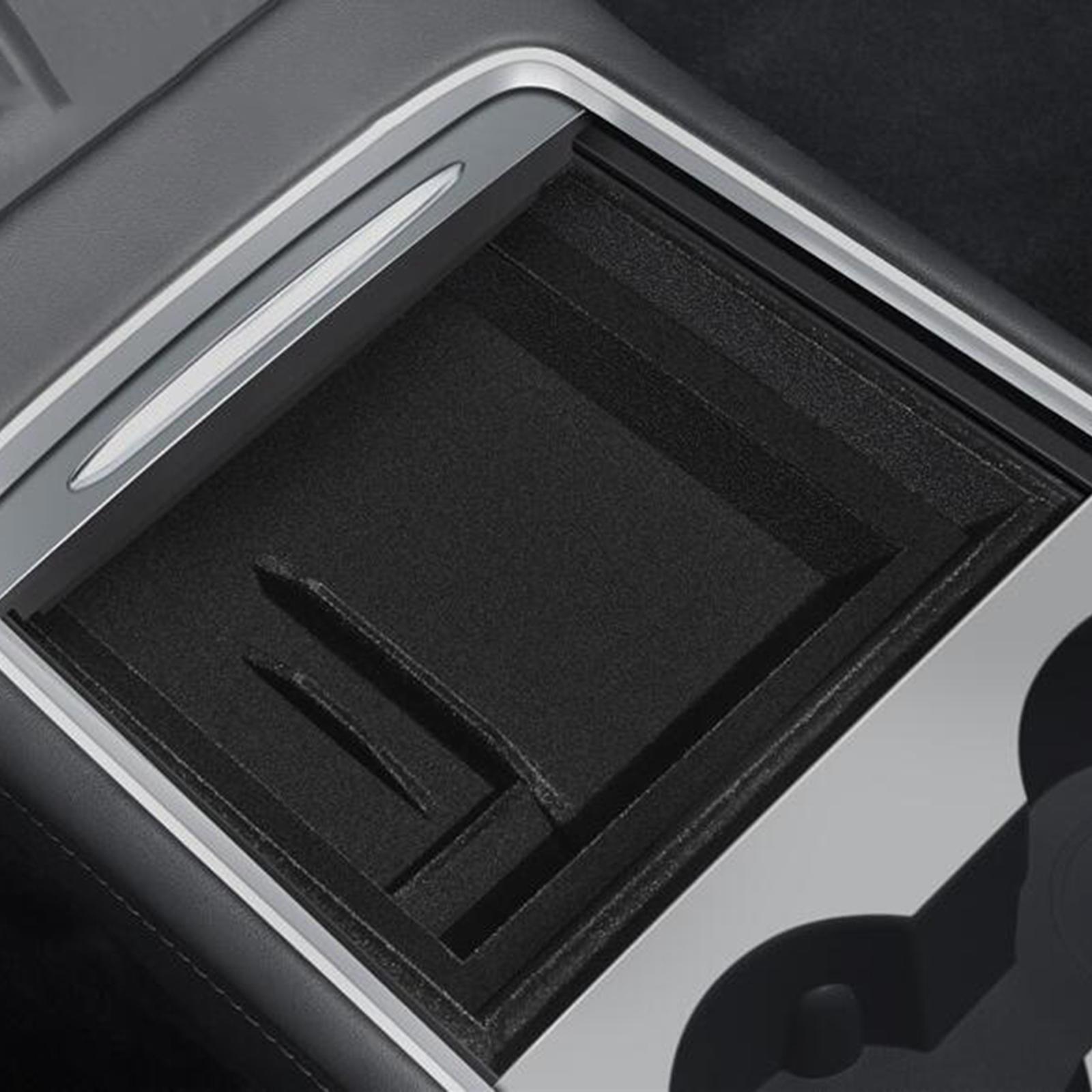 Console Organizer Tray Front Flocking