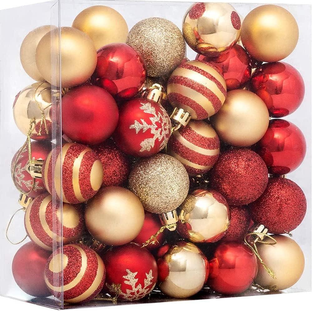 Đồ Trang Trí Giáng Sinh, 50 Cái Trang Trí Cây Thông Giáng Sinh Đồ Trang Trí Giáng Sinh với Màu Đỏ và Vàng Đồ Trang Trí Giáng Sinh, Đồ Trang Trí Cây Thông Giáng Sinh Đồ Trang Trí Giáng Sinh Có Dây Buộc để Trang Trí Giáng Sinh, Đám Cưới, Tiệc Sinh Nhật
