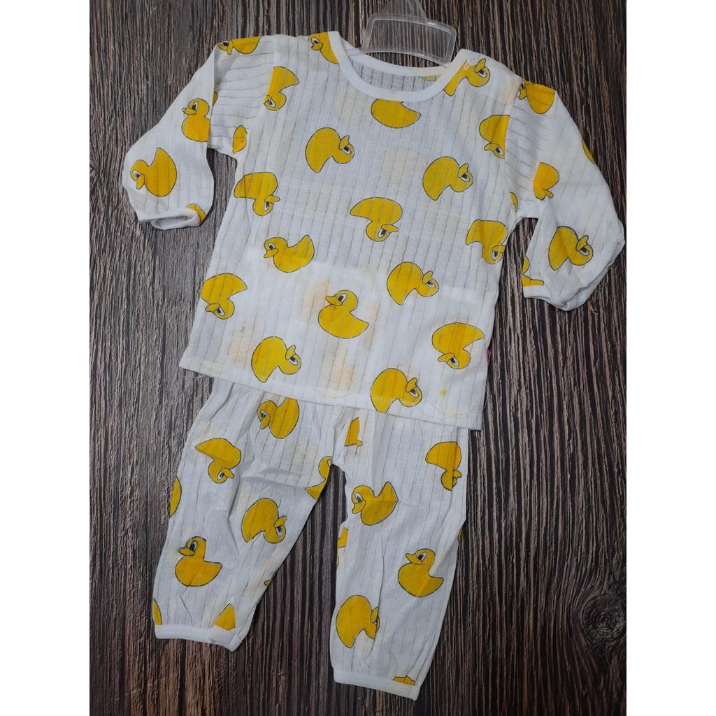 Bộ Cotton Giấy Dài Tay