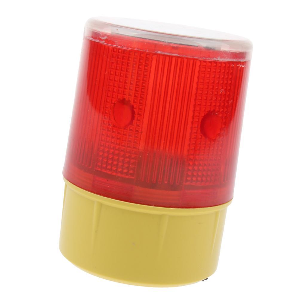 Solar Powered Emergency LED Beacon Light, Strobe Flashing Warning Lights - 3.7V