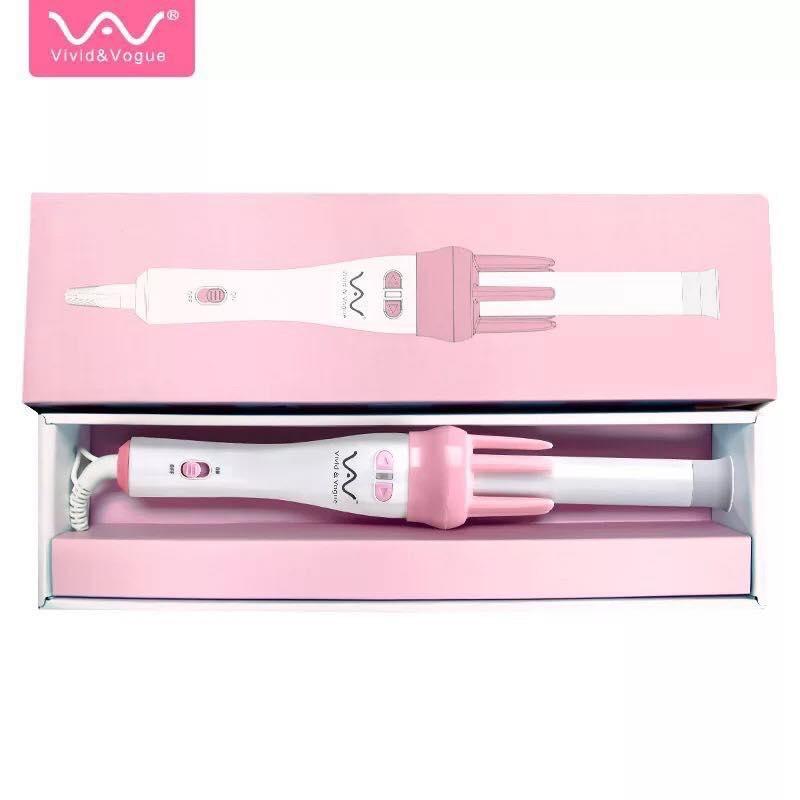 Máy uốn tóc xoăn xoay tự động 360 VIVID & VOGUE, máy làm tóc uốn xoăn tự động