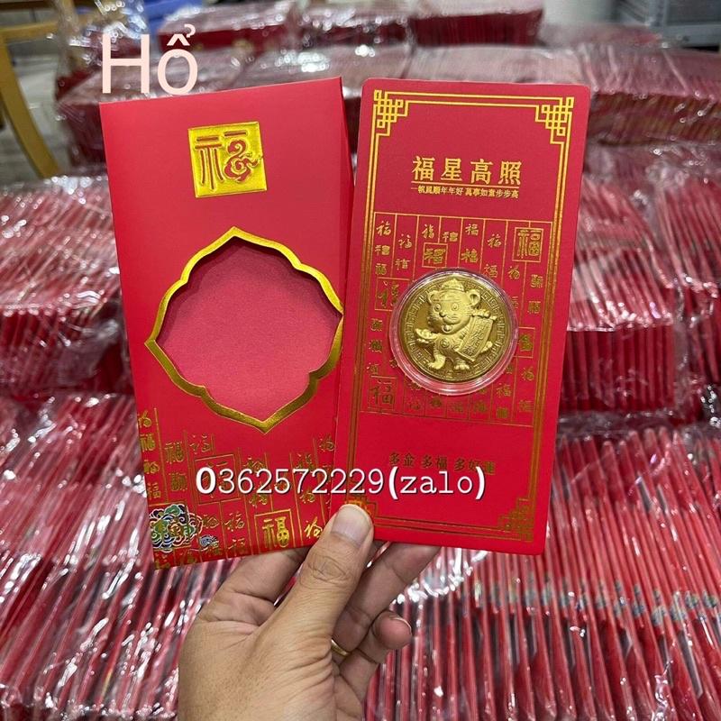 Bao Lì xì Hổ Hong Kong Mạ vàng 24k Lì xì tết