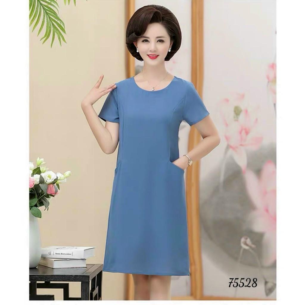 ĐẦM NỮ CÔNG SỞ CỔ TRÒN DÁNG SUÔNG TH